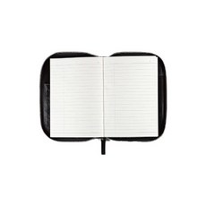 OXFORD Wow Diary Pouch PU Midi 拉鍊 + 墊 + Weekly Planner Long Years + Journal (file) Set, 黑色的