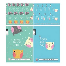 YOUNGART 學生韓文練習筆記本, 隨機發貨, 20入