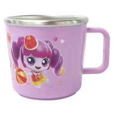 Leburn 兒童糖醋杯 防滑不鏽鋼手柄杯, Jellyping, 1個, 220ml