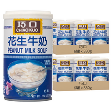 巧口 花生牛奶, 330g, 12罐