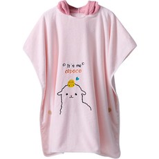 KIZTREE 兒童羊駝小雞超細纖維沙灘浴袍 SN-002