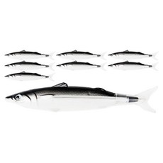 인디케이 싱싱한 물고기 볼펜, 블랙, 8개