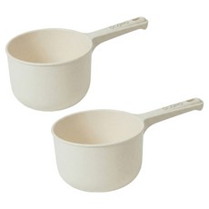 오코로 다용도 욕실 바가지, 화이트, 2개