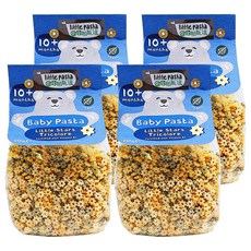 Little Pasta 小帕斯達 迷你星造型 寶寶義大利麵, 10個月以上, 無鹽無糖無色素, 250g, 4包