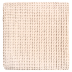 HOLA 和樂家居 艾禮思華夫格純棉風格浴巾 140 x 72 x 0.3cm, 米色, 1條