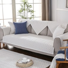 sellinroom 純棉防滑沙發墊 + 尖頭固定海綿 3件組