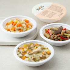 엘빈즈 클래식 13개월 이상 유아식 가지한우볶음 100g + 닭가슴살야채간장볶음 100g + 한우버섯덮밥소스 120g + 돼지고기청경채덮밥소스 120g 세트, 440g, 1세트