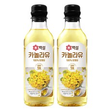 백설 카놀라유, 500ml, 2개
