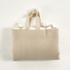 lolbaby 嬰幼兒棉質午睡棉被枕頭睡墊組, 米色