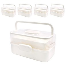 Health Today 3層急救箱 白色 中型, 5個