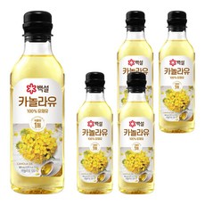 CJ BEKSUL 白雪 芥花油, 500ml, 5個