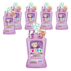 T.KI 白人 兒童漱口水 葡萄, 550ml, 6瓶