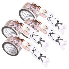 아이코닉 데코 키스컷 테이프 다꾸 스티커 30mm x 5m, 01RIBBON, 4개