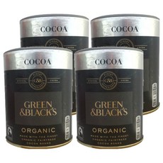 그린앤블랙스 유기농 코코아 파우더, 125g, 4개, 1개입