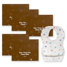 나와아기 일회용 턱받이 20p, 곰, 20개입, 5개