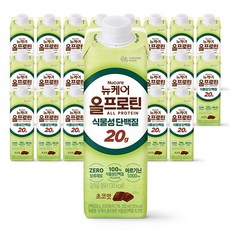 뉴케어올프로틴 식물성 단백질 음료 초코맛, 24개, 250ml