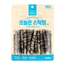 예스몽 강아지 오늘은 스틱껌, 대구껍질말이, 240g, 1개