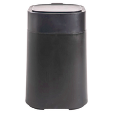 HOLA 和樂家居 塑膠感應雙供電垃圾桶 870g 10L, 黑色