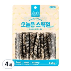 예스몽 강아지 오늘은 스틱껌, 대구껍질말이, 240g, 4개