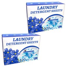 REQIR 酵素濃縮洗衣泡泡紙 亞麻藍花香 無磷環保中性, 120片, 2盒