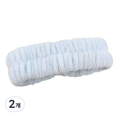 洗臉髮帶, 天藍色, 2個