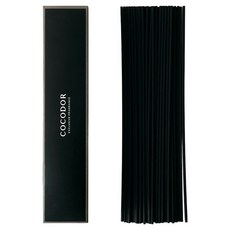 코코도르 디퓨저 섬유 리드스틱 패키지 33cm, 블랙, 1개, 50개