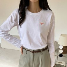 afinar 女性 Atelier 刺繡長袖T恤