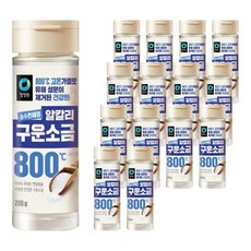 청정원 순수천혜염 알칼리 구운소금, 200g, 15개