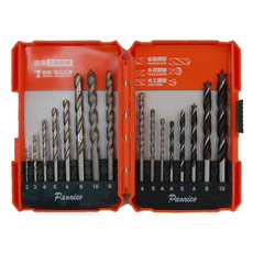 PANRICO 百利世 16PC直柄鑽頭組, 金屬/水泥/木工鑽頭套裝, AB00-M016, 1組
