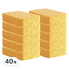 부워크 무흠집 펄프 주방 수세미 스폰지, 10개입, 4개