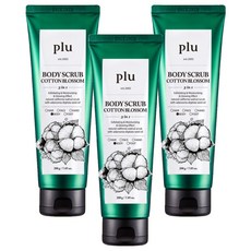 plu 經典身體磨砂膏 棉花香, 200g, 3個