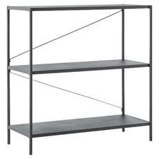 HOLA 和樂家居 伊登鐵製烤漆三層架 11.95kg, 3層, 黑色