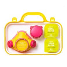 sillymann 100%鉑金矽膠兒童防霧霾口罩, 粉色, 1個