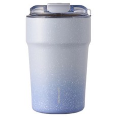 LocknLock 樂扣樂扣 Metro Cafe陶瓷塗層杯, 1個, 天藍水磨石(藍莓冰沙), 400ml