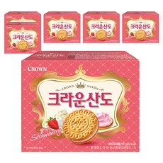 크라운산도 딸기, 161g, 6개