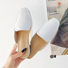 RABLE 女款方頭穆勒鞋, 白色, 235mm