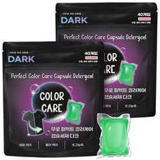 무로 퍼펙트 컬러케어 캡슐세제 다크, 40개입, 2개