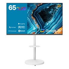 익스프레스럭 와이드뷰 4K UHD QLED 구글 스마트 TV + 이동식 화이트 스탠드, 165cm(65인치), EKW651QA, 165cm(65인치), 방문설치 165cm(65인치), EKW651QA, 165cm(65인치), 방문설치