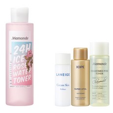 마몽드 24H 아이스 로즈워터 토너 250ml + 아모레퍼시픽 기초케어 3종, 1개
