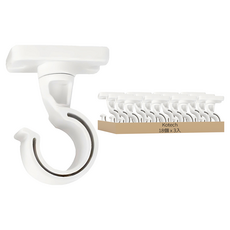 Kotech 35mm大窗簾桿用旋轉支架, 混色, 18個