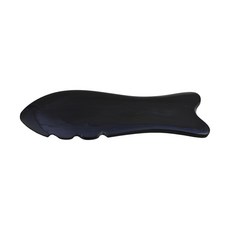 STRAWMAN 入門基礎款 天然黑牛角刮痧板 魚形 100%天然素材 專業刮痧, 1個