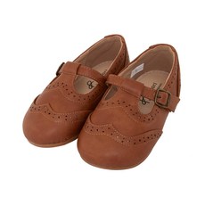 Baby Jam 兒童孔眼點綴扣環樂福平底鞋