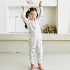 Maykids 女童 幼兒 青少年 Pinky Star 9分 30支單面 上下衣套裝