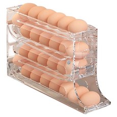 이지공감 自動滾動雞蛋收納盒, 透明