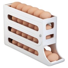 Easy Gongam 順滑雞蛋自動分蛋器收納盒, 白色, 1個