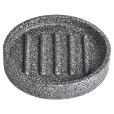 HOLA 和樂家居 水泥肥皂盤 10.9 x 10.9 x 2.1cm 260g, 岩石灰, 1個