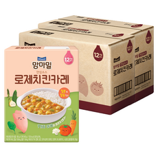 맘마밀 안심소스, 로제치킨카레, 160g, 16개