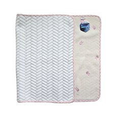 HWAMO BABY 幼兒用頂級Duraron涼感雙面墊, 1個, 粉紅兔