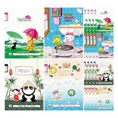 年輕藝術女孩的基本日記寬筆記本, 隨機發貨, 20件