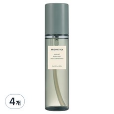 AROMATICA Inspirit 身體噴霧 羅勒與佛手柑, 4個, 120ml
